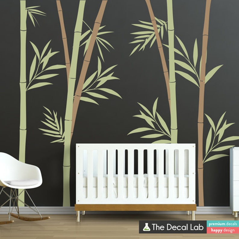 Bamboo Wall Decal Bamboo Stalks Nursery Wall Decals WAL2108 Etsy