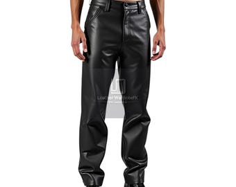 Men's Black Leather Pants – Sleek and Stylish