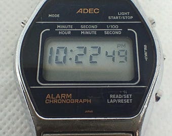 Vintage Casio Mens Rare LCD Alarm Chronograph CS-831 Japan 231