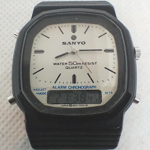 Vintage Men's Digital Watch Sanyo V021-5020 Japan 80's. - Etsy Israel