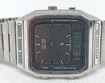 Vintage Alarm Chronograph Citizen T011-312805 Y Japan 80's. - Etsy