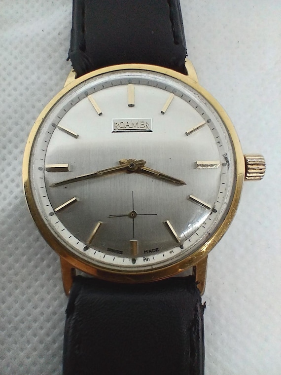 Vintage Men's Watch Roamer Brevete Waterproof Made in Swiss 70's