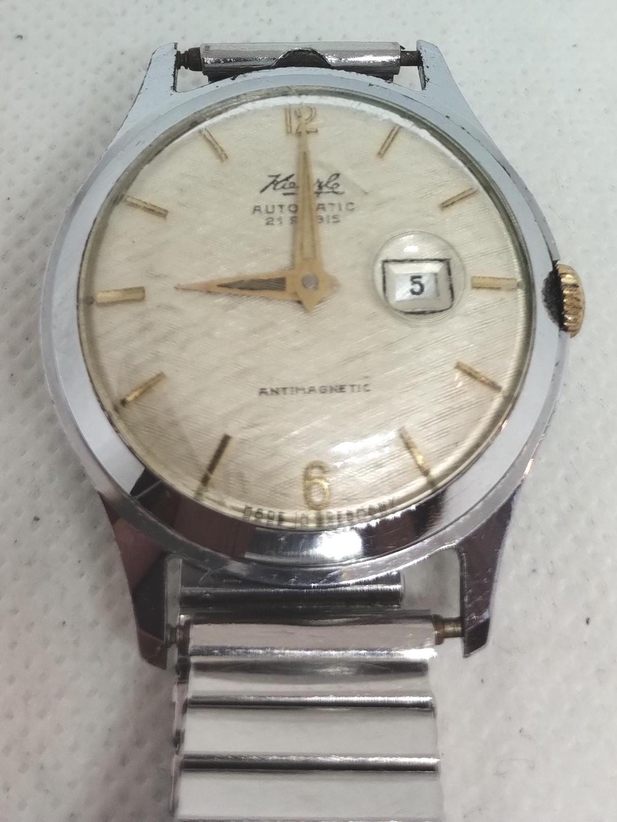 Vintage Men's Watch Kienzle Automatic 21 Rubis Cal. 58/21 Made in