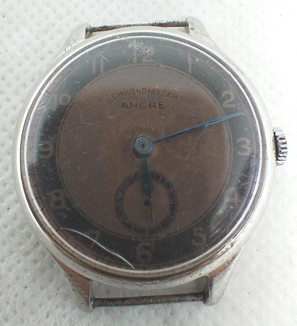 ORENA SWISS MADE手巻き懐中時計 ANCRE 16 RUBIS Rare Vintage Ancre
