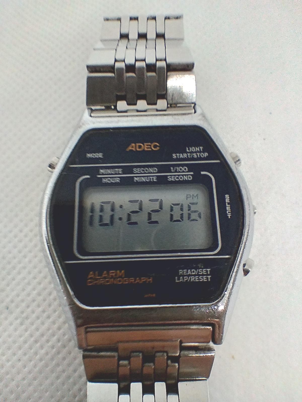 Vintage Digital Watch ADEC 9428 Alarm Chronograph Japan 80's - Etsy