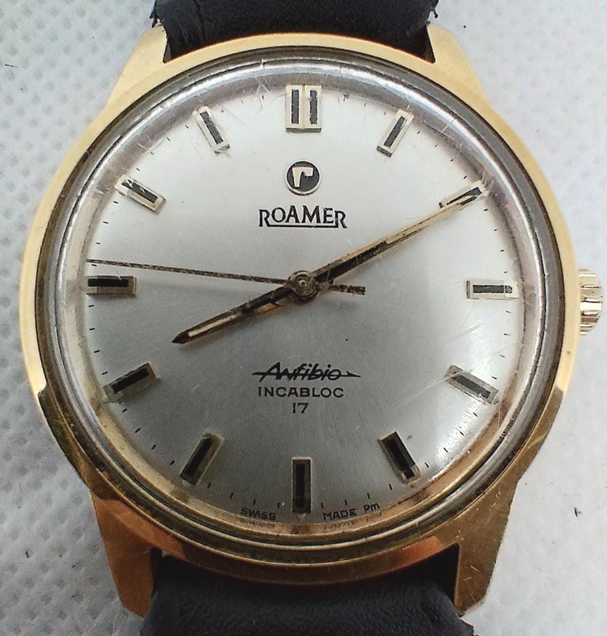 Vintage Men's Watch Roamer Anfibio Incabloc 17 Ref. 414-1230.003