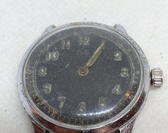 Reloj militar vintage para hombre, fabricado en Suiza, años 50.