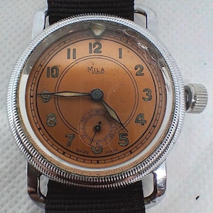 Orologio da pilota/militare Mila Swiss Made anni &#39;40.