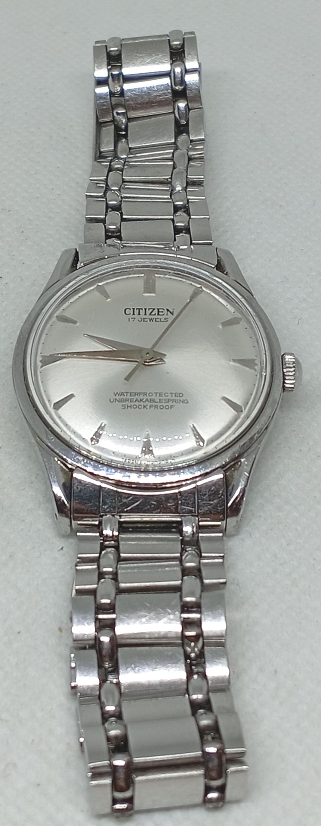 Vintage Watch Citizen 63-5537 17 Jewels Shockproof Japan 60/70s
