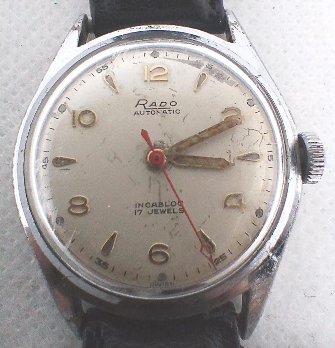 時計 RADO automatic watch !!! Old model Vintage Men's Watch Rado Automatic 17 J. Swiss Made 50's. - Etsy
