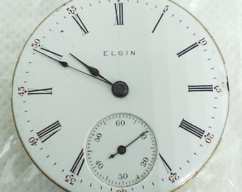 Movimiento para reloj de bolsillo ELGIN Fabricado en USA Años 30.