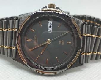 Vintage Men's Watch SEIKO SQ100 8123-6340 Made in Japan 90's. - Etsy