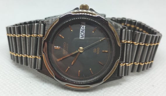 Vintage Men's Watch SEIKO SQ100 8123-6340 Made in Japan 90's. - Etsy