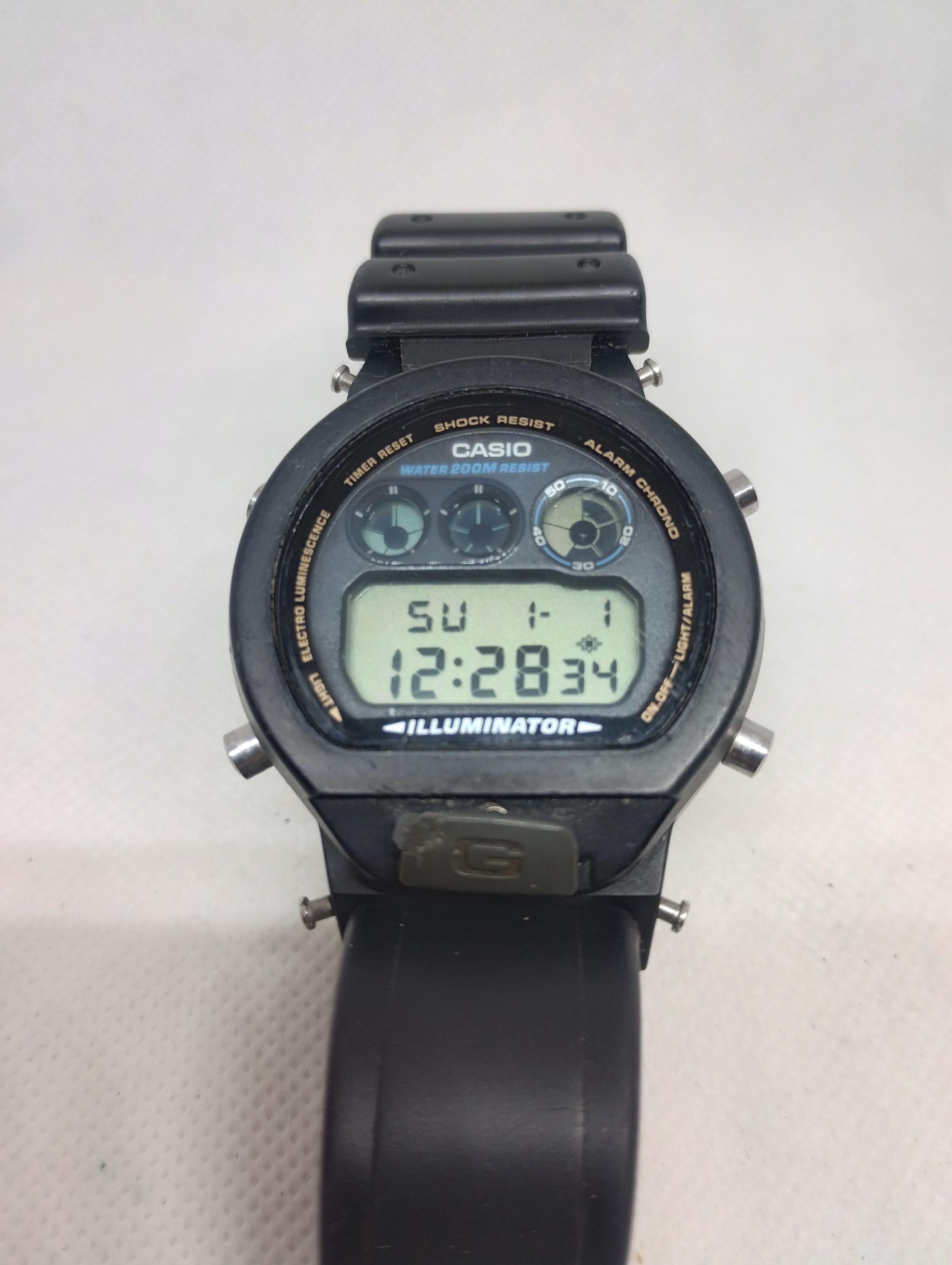 Vintage Digital Watch Casio G-shock DW - 6900 Module # 1289 Made