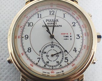Men's watch Pulsar Quartz Chronograph V601-0040 Made in Japan