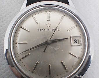 Vintage Men's Watch Eterna - Matic Automatic Swiss Made 70's.
