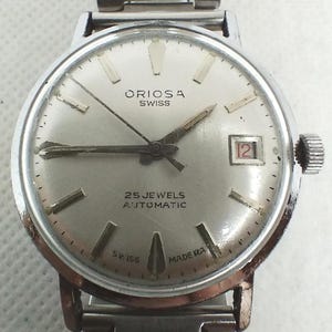 Reloj Automático Vintage para Hombre Oriosa Suizo 25 joyas años 80.