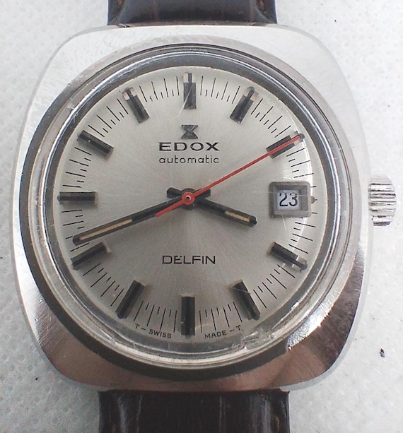 Vintage Men's Watch Edox Delfin Automatic Made in Swiss 70s - Etsy
