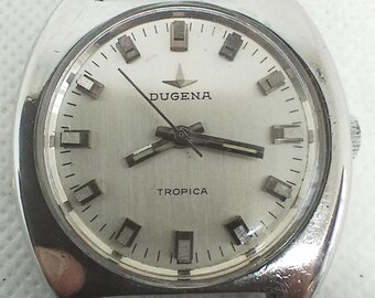 Vintage Men's watch Dugena Tropica ETA Cal. 2750 Swiss Made 80's.