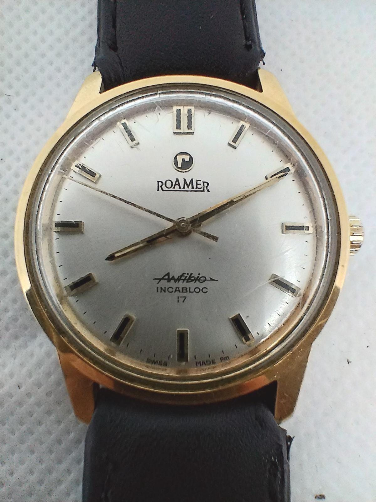 Vintage Men's Watch Roamer Anfibio Incabloc 17 Ref. 414-1230.003