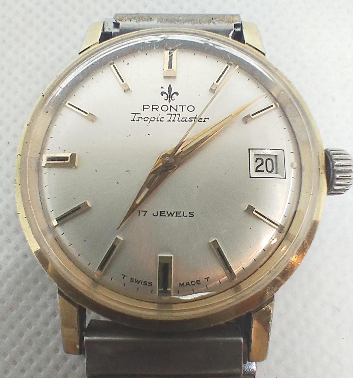 Vintage Pronto Tropic Master 200 Men's Watch: Swiss Made 17 Jewels