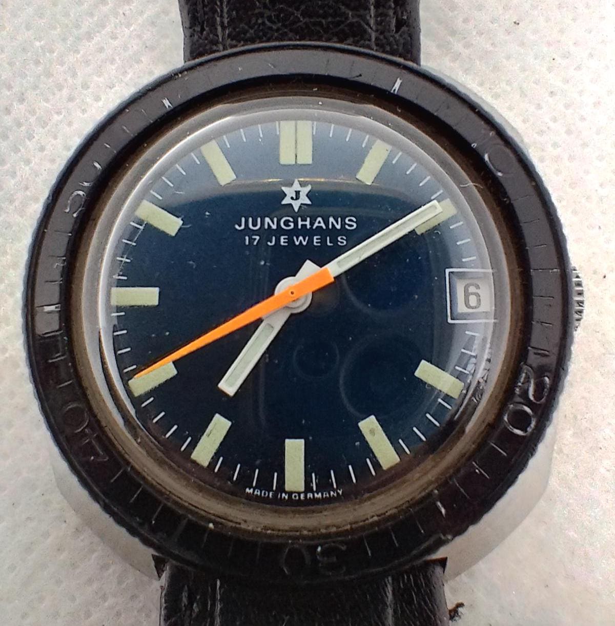 Vintage Skin Diver Watch JUNGHANS Cal. 623.20 17 Jewels Made in