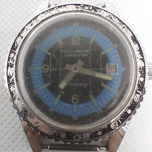 Vintage Men&#39;s Diver Watch Multi-Prima Underwater Made in Swiss 80&#39;s.