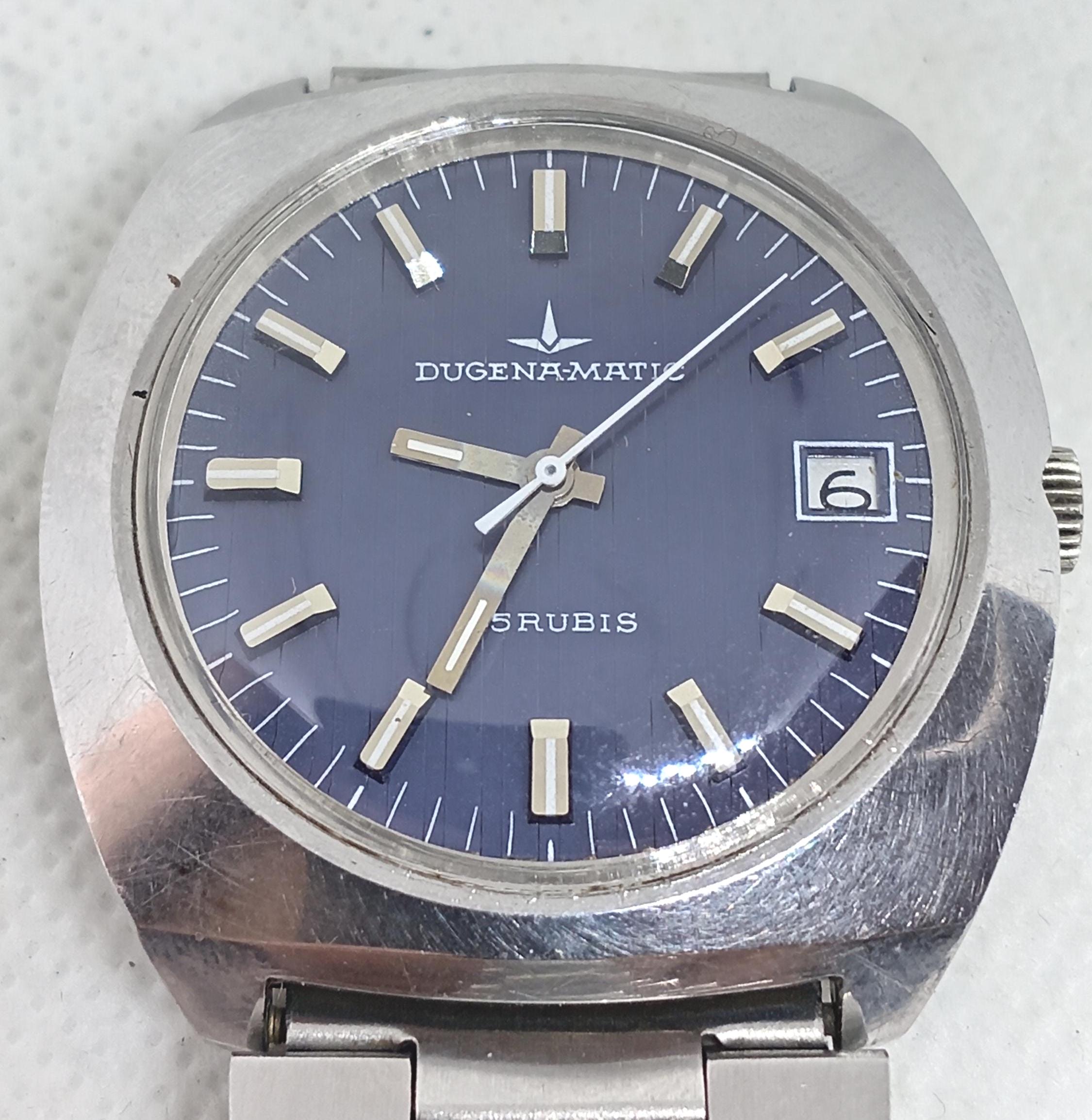 Vintage Automatic Watch Dugena-matic 25 Rubis Germany 70's. - Etsy