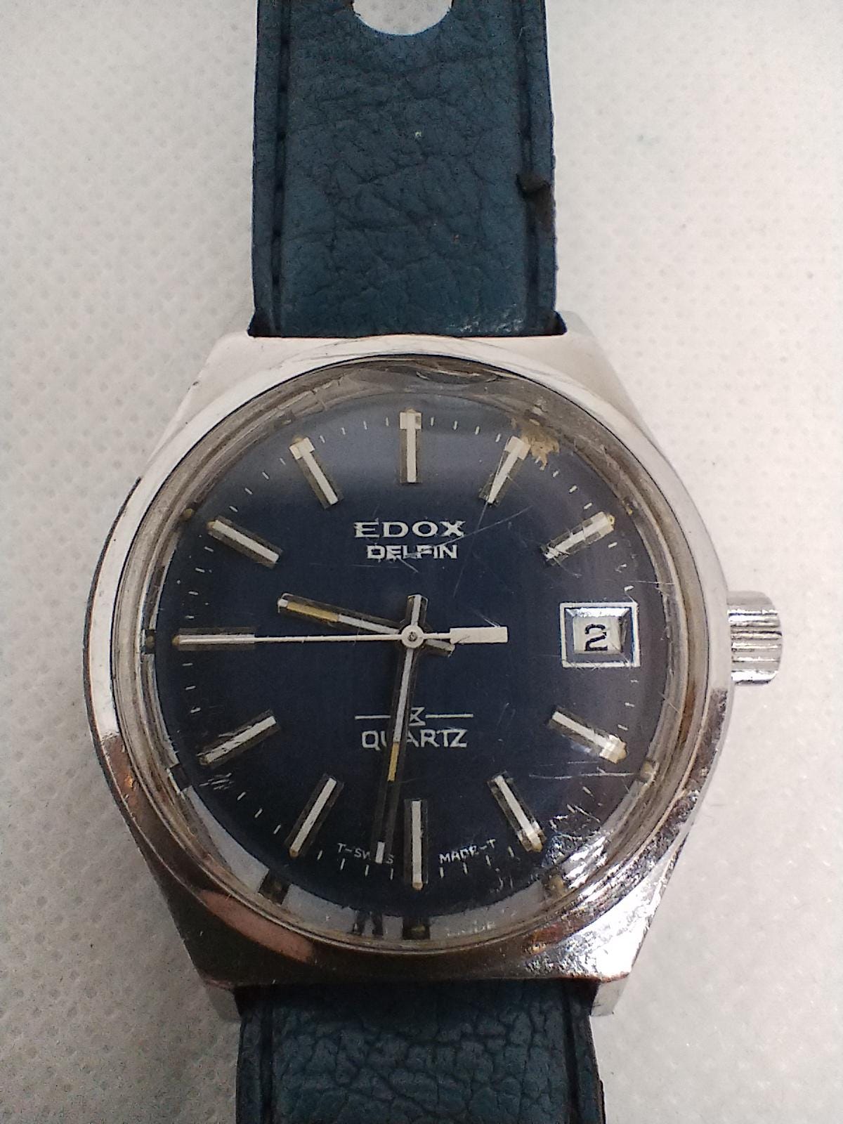 Vintage Quartz Watch EDOX Delfin Ref. 750.1002.4 Swiss 80's. - Etsy