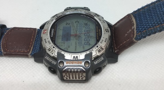Vintage Casio Pro Trek PRT-50 Watch: Analog Digital, Japan Made