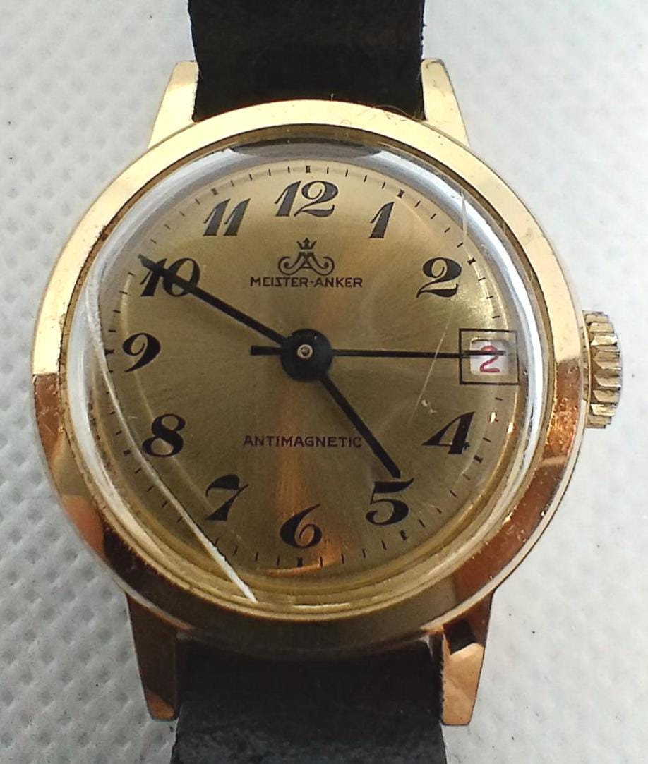 Montre Homme Anker à Remontage Manuel - Mécanique Antimagnétique - Occasion