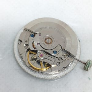 Automatic movement ETA 2783 + dial + hands + crown Swiss Made 70's. image 6