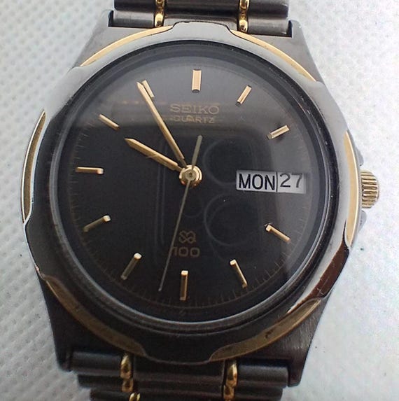 Vintage Men's Watch SEIKO SQ100 8123-6340 Made in Japan 90's. - Etsy