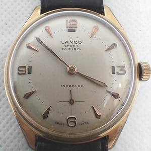 Montre Lanco Mécanique Des Années 70 - Cadran Analogique - Neuf Sans étiquette