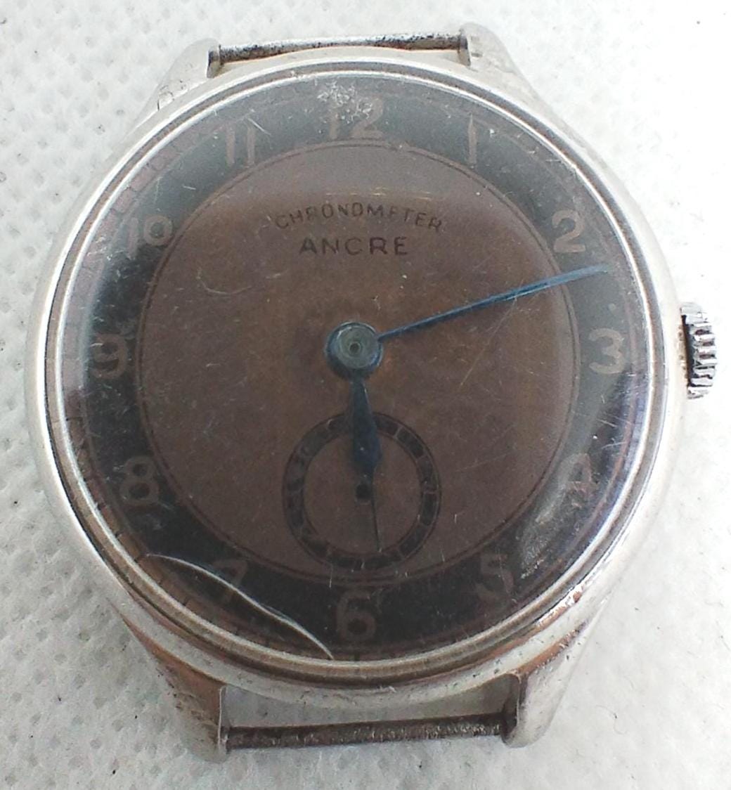 Vintage Ancre Goupilles Manual-wind Men’s Watch Silver Tone Antimagnetic 30mm Vintage Ancre Goupilles Ladies watch dress watch - Gem main image 3