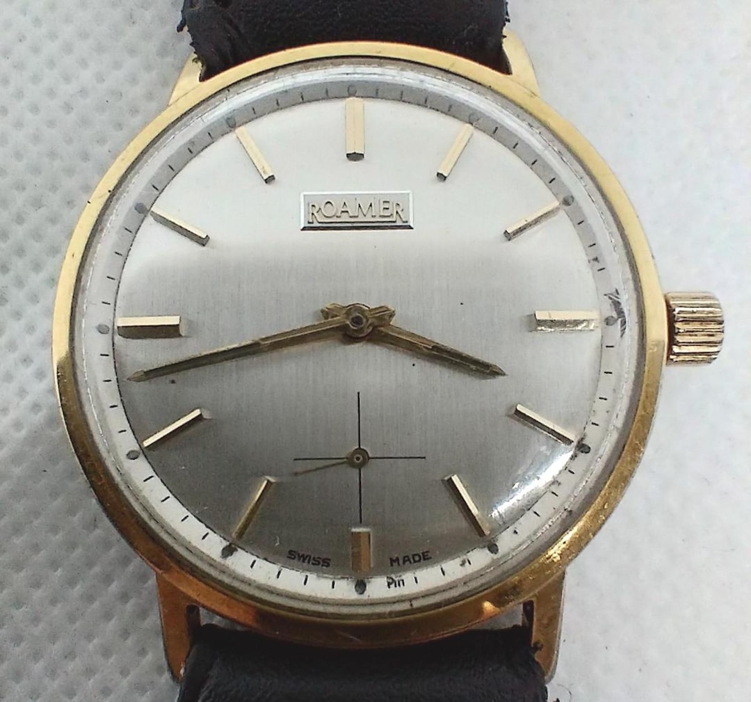 Vintage Men's Watch Roamer Brevete Waterproof Made in Swiss 70's