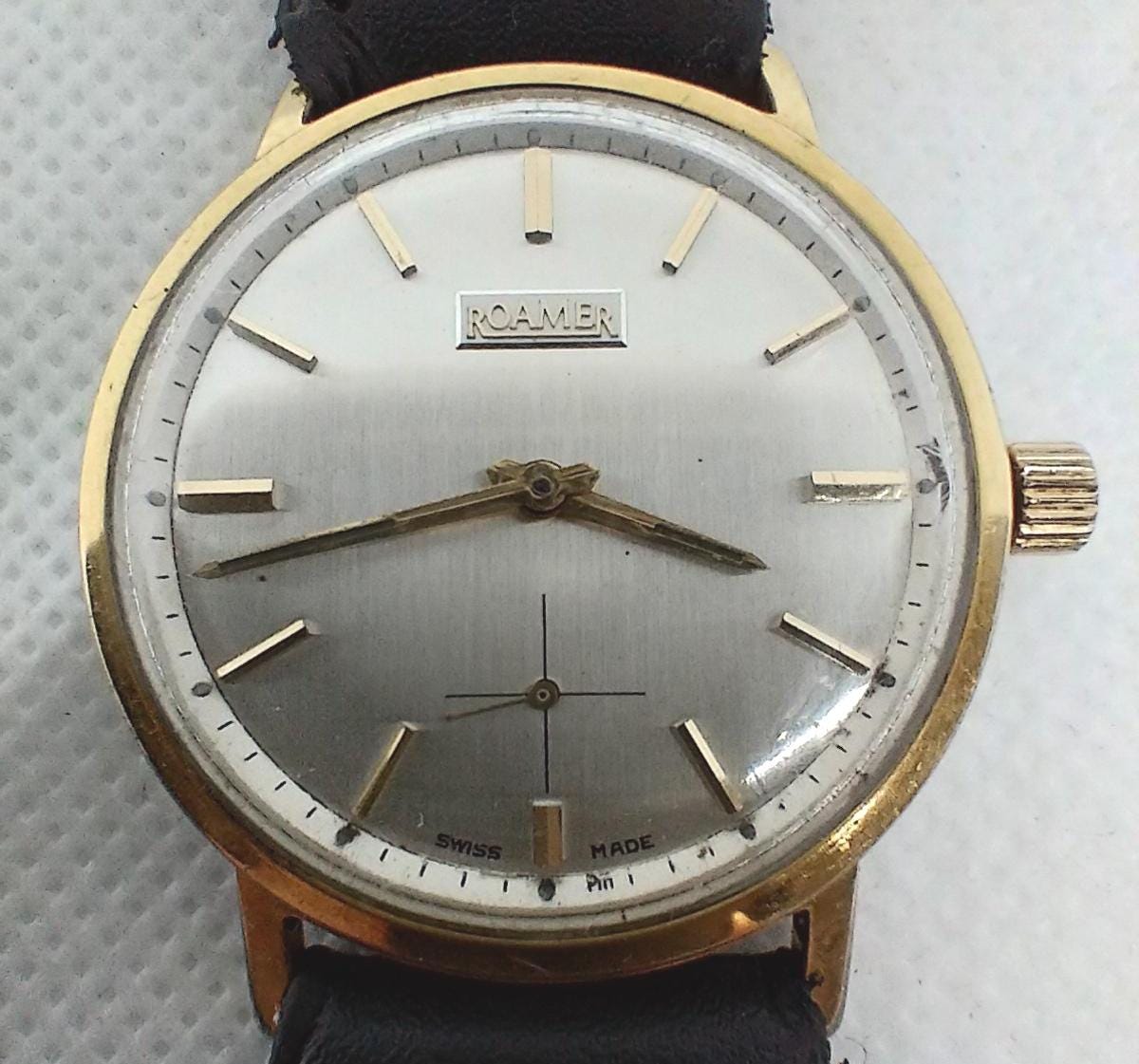 Roamer Brevete SUPERB JEWELS 腕時計 Vintage Men's Watch Roamer Brevete Waterproof Made in Swiss 70's