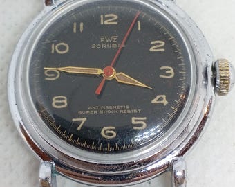 【1940s】FELCA OH済 ヴィンテージ腕時計 FELCA - 1940's German Military Watch, Vintage Military Wind up