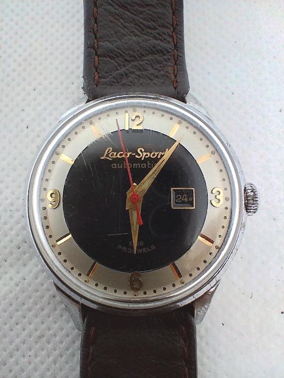 Vintage Men's Laco Sport 580 Automatic Duromat 25 Jewels Made in