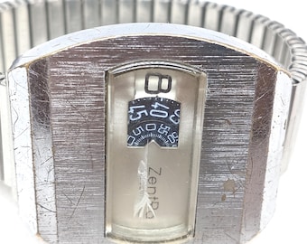 Vintage Men's Jump Hour ZentRa Automatic Made in Germany 70's.