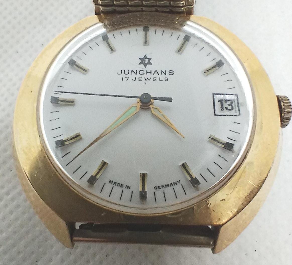 Vintage Men's Watch Junghans 17 Jewels Classics Made in Germany