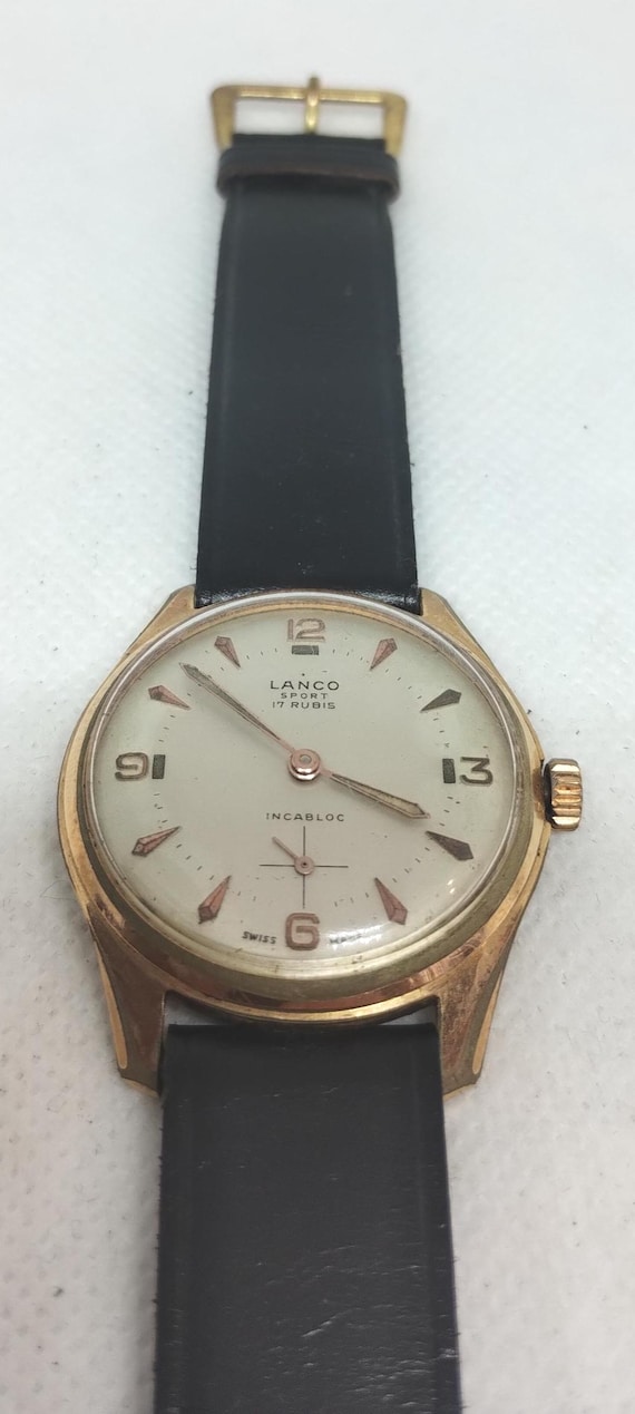 Vintage Men's Watch Lanco Sport 17 Rubis Swiss Made 70's. - Etsy