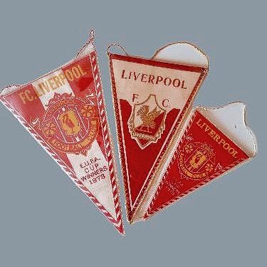 Fanion Liverpool FC 9x11cm – Wimpel / Banderin Club Anglais, Petit Format
