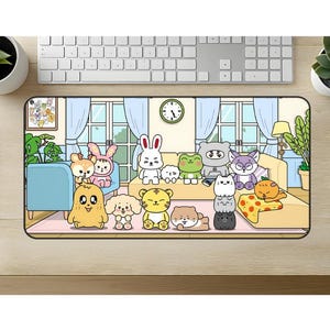 Miniteen Schreibtischunterlage - L XL XXL, SVT Miniteen Schreibtischunterlage für Home Office, Gaming Room Decor, Mausunterlage, Geschenk für Karate, K-Pop Fans, Siebzehn