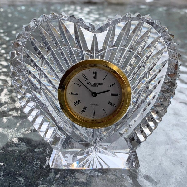 Vintage Waterford Small Crystal Clock