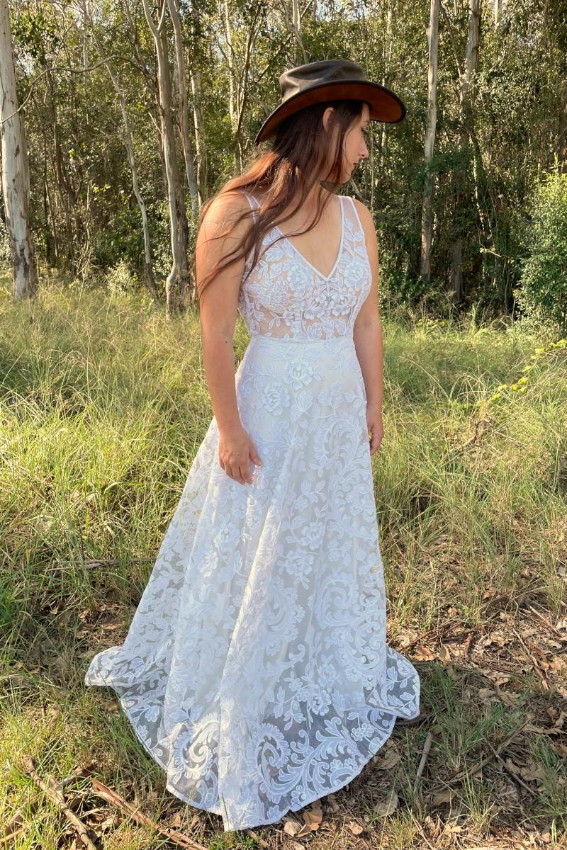Tambour Embroidery Dress