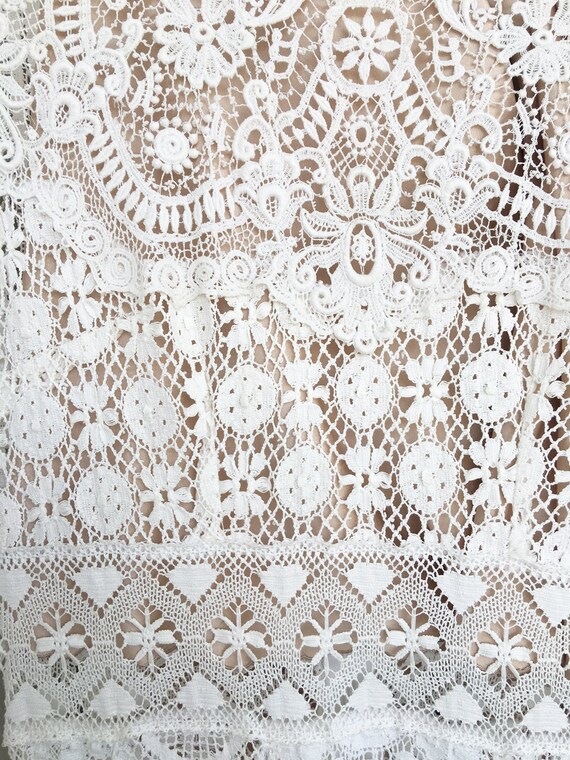 EDWARDIAN vintage antique lace ethical wedding dr… - image 9