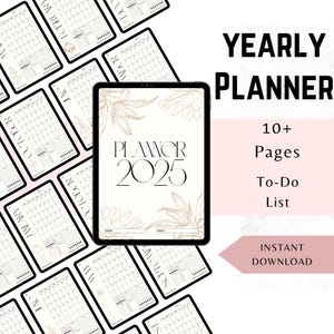 2025 Year Planner Printable: Minimalist Calendar Poster (PDF Download)
