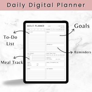 Simple Undated Digital Planner • Minimalist Undated Planner for iPad • Essential, Simple Daily Planner for GoodNotes • Daily Weekly Monthly