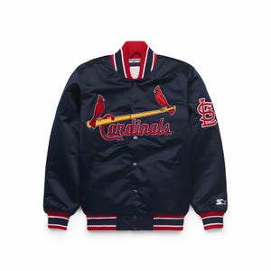 90年代 MLB サテンジャンパー ミルウォーキー ブリュワース L　未使用 ミルウォーキー・ブルワーズ バーシティジャケット：ロイヤルブルー